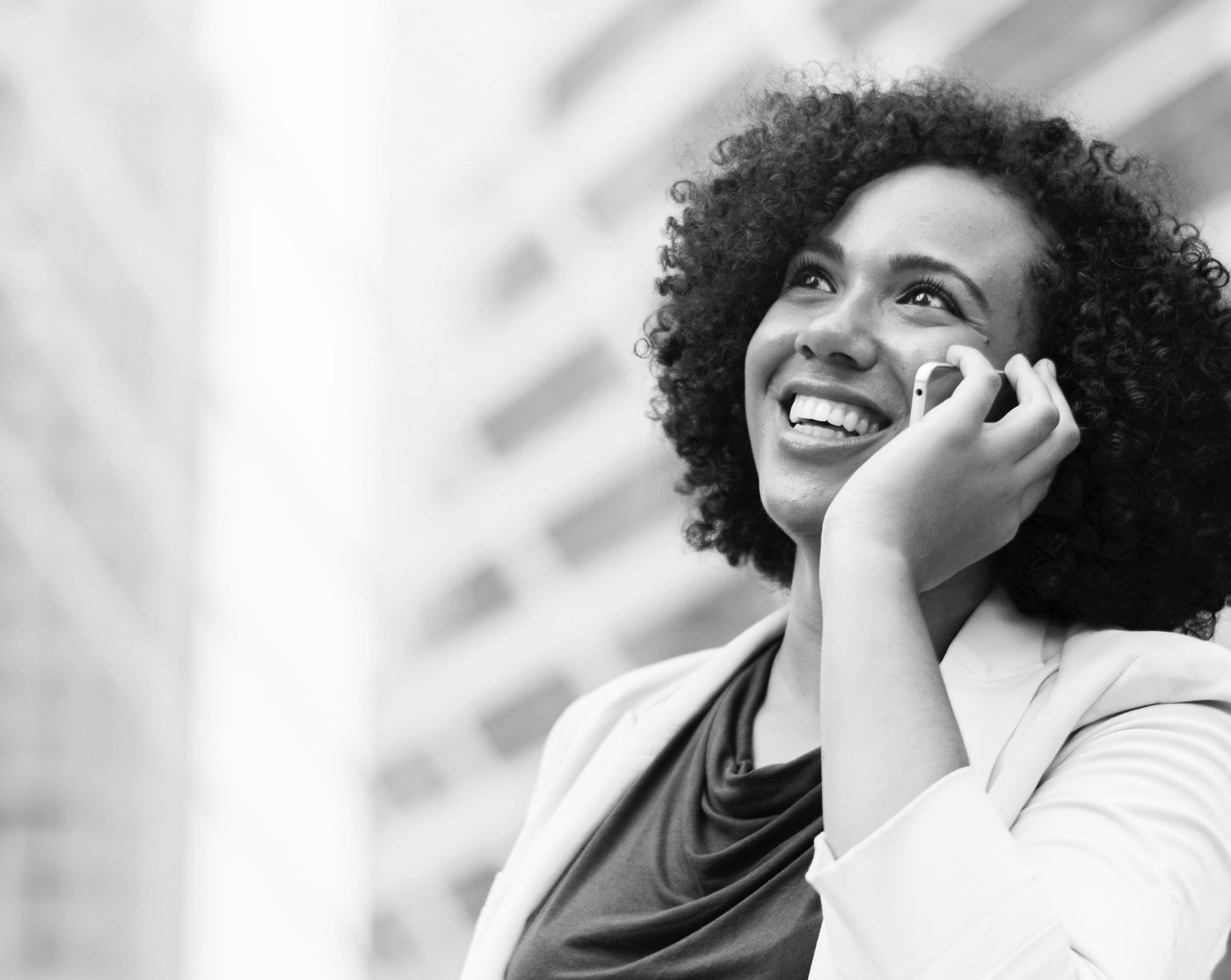 A physician reaching out by phone